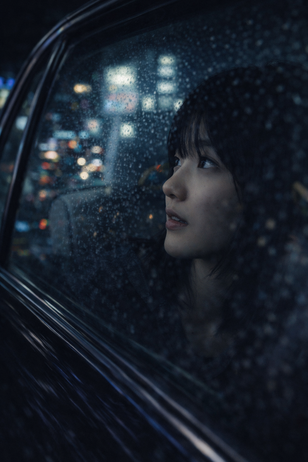 The city moves, she listens